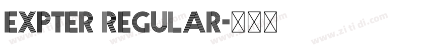 Expter Regular字体转换